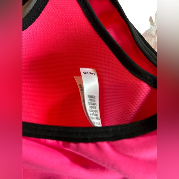VICTORIA SECRET SPORT VSX zip front hot pink athletic yoga bra underwire NWOT - Picture 3 of 3
